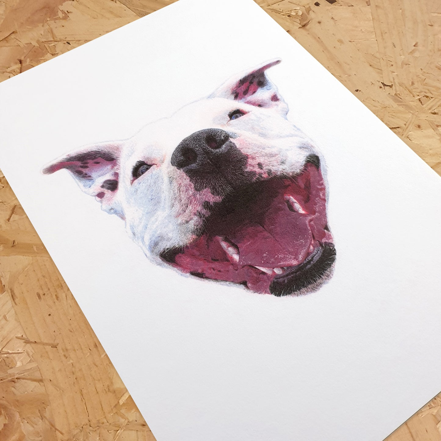 Staffie feliz Lámina artística