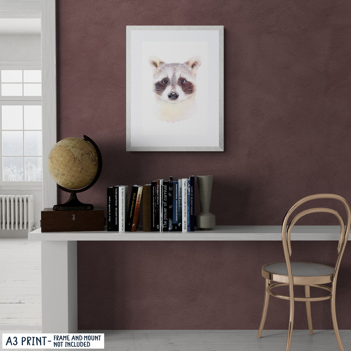 Racoon Portrait Art Print